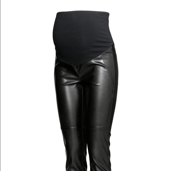 h\u0026m maternity leather leggings 